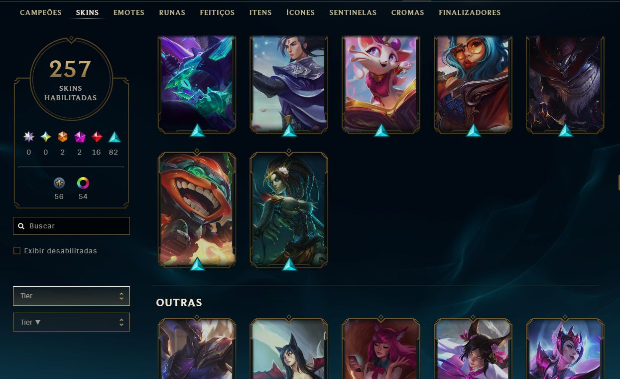 CONTA LEAGUE OF LEGENDS - 218 SKIN - ULTIMATES/MITICAS/LENDARIAS - FULL ACESSO
