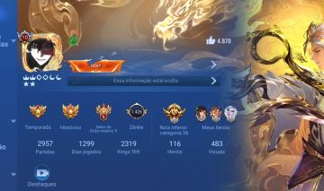 CONTA NOBREZA 10 HONOR OF KINGS