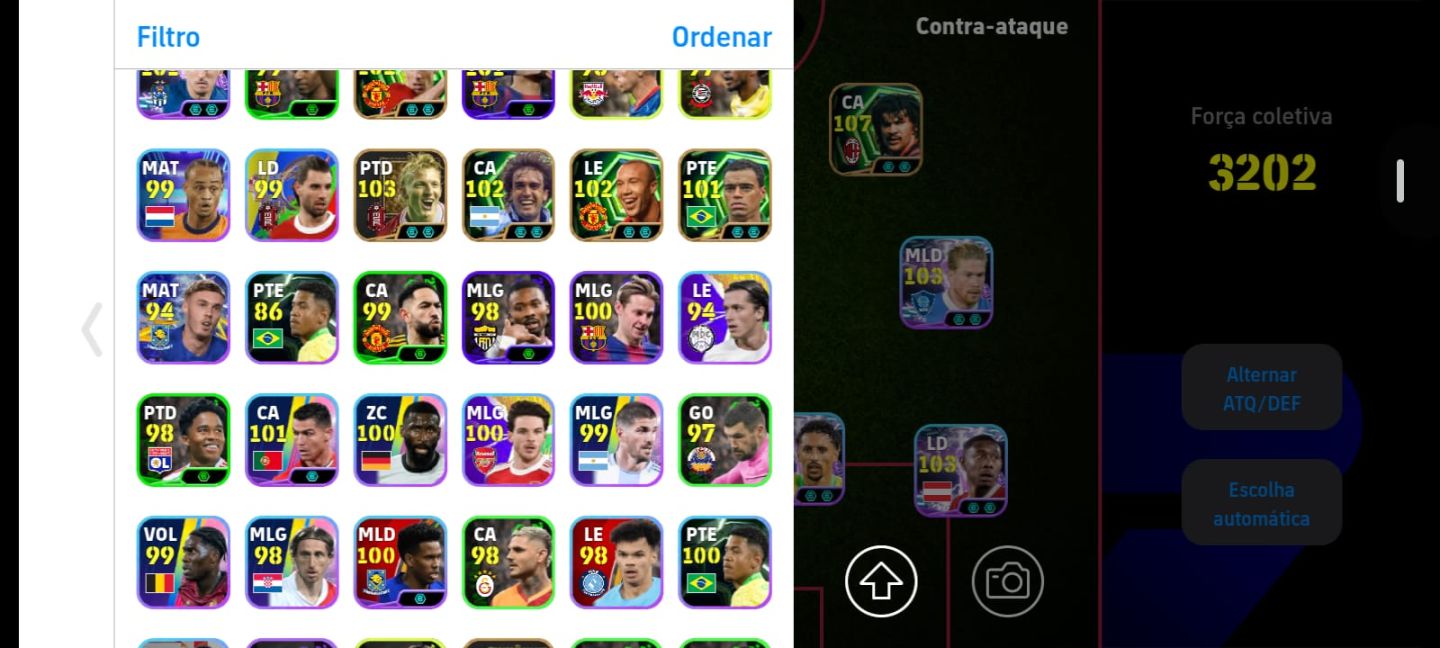 CONTA EFOOTBALL ELENCO FORTE + 4,5 MILHÕES DE GP