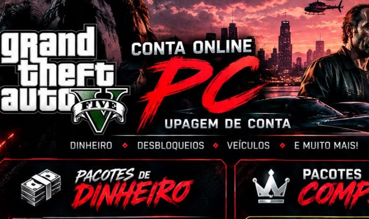 GTA ONLINE PC | UPAGEM DE DINHEIRO + LEVEL | 10M A 1B | SERVIÇO PERSONALIZADO