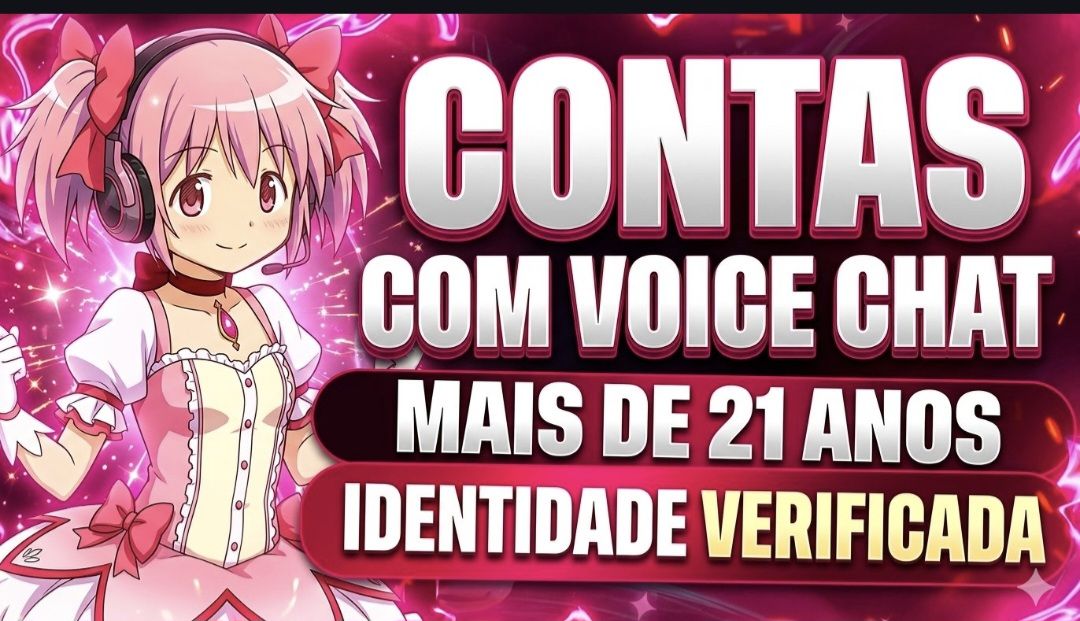 [PROMOÇÃO] CONTAS VERIFICADAS COM MAIS DE 21 ANOS | INCLUÍDO COM VOICE CHAT