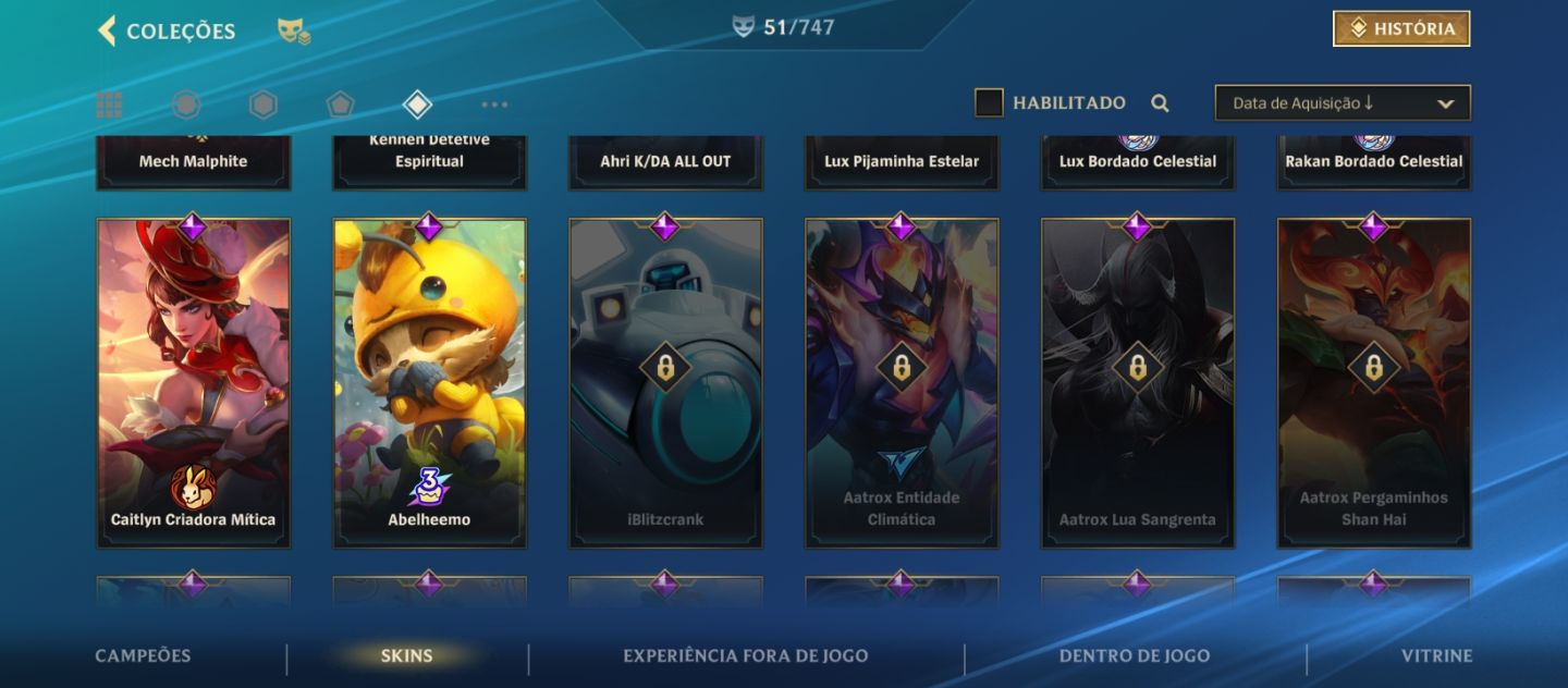 Minha conta pessoal do WR