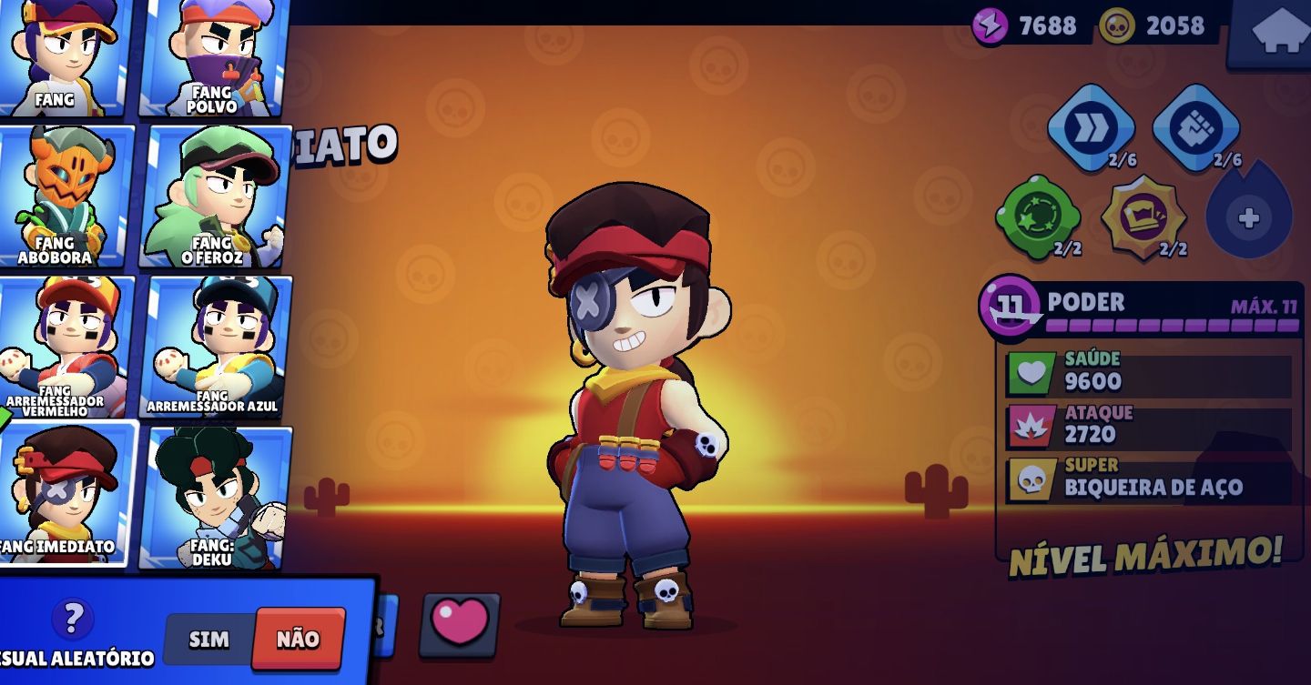 Acc Brawl stars 50+ skins raras e de collab, 18800 trophys, com skin rara Dustin