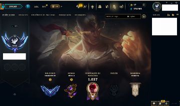 Conta Diamante 4 Todos os campeões 220 skins, 2 miticas, 2 ultimates