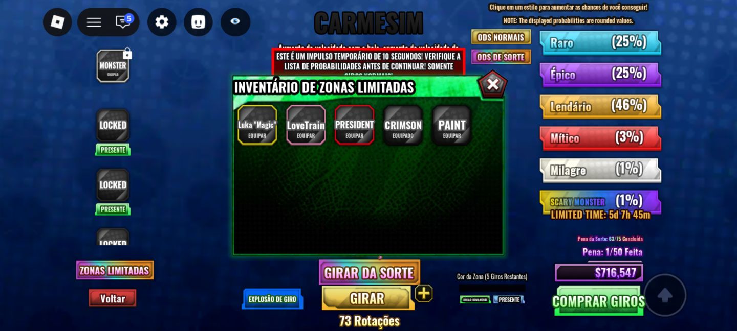 Conta de Roblox Upada em Diversos jogos Basketball zero