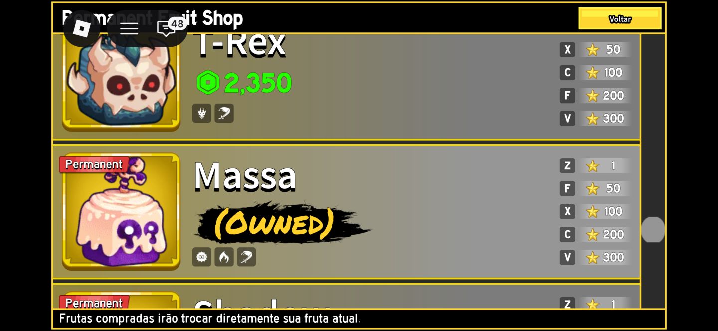 CONTA BLOX FRUITS MT OP PRA PVP