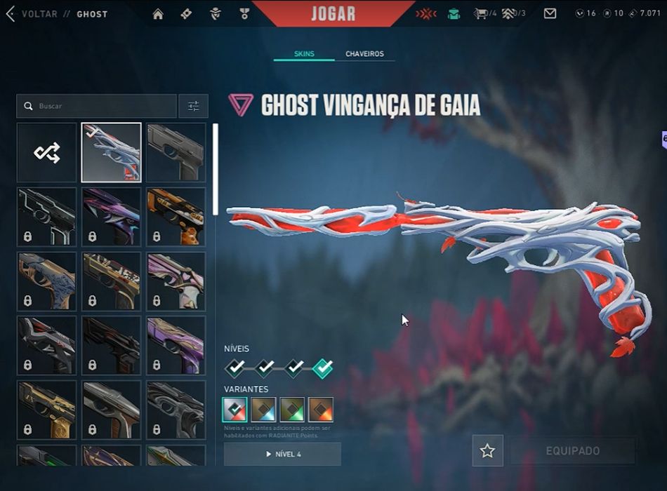 CONTA VALORANT PLAT 1 VARIAS SKINS BOAS
