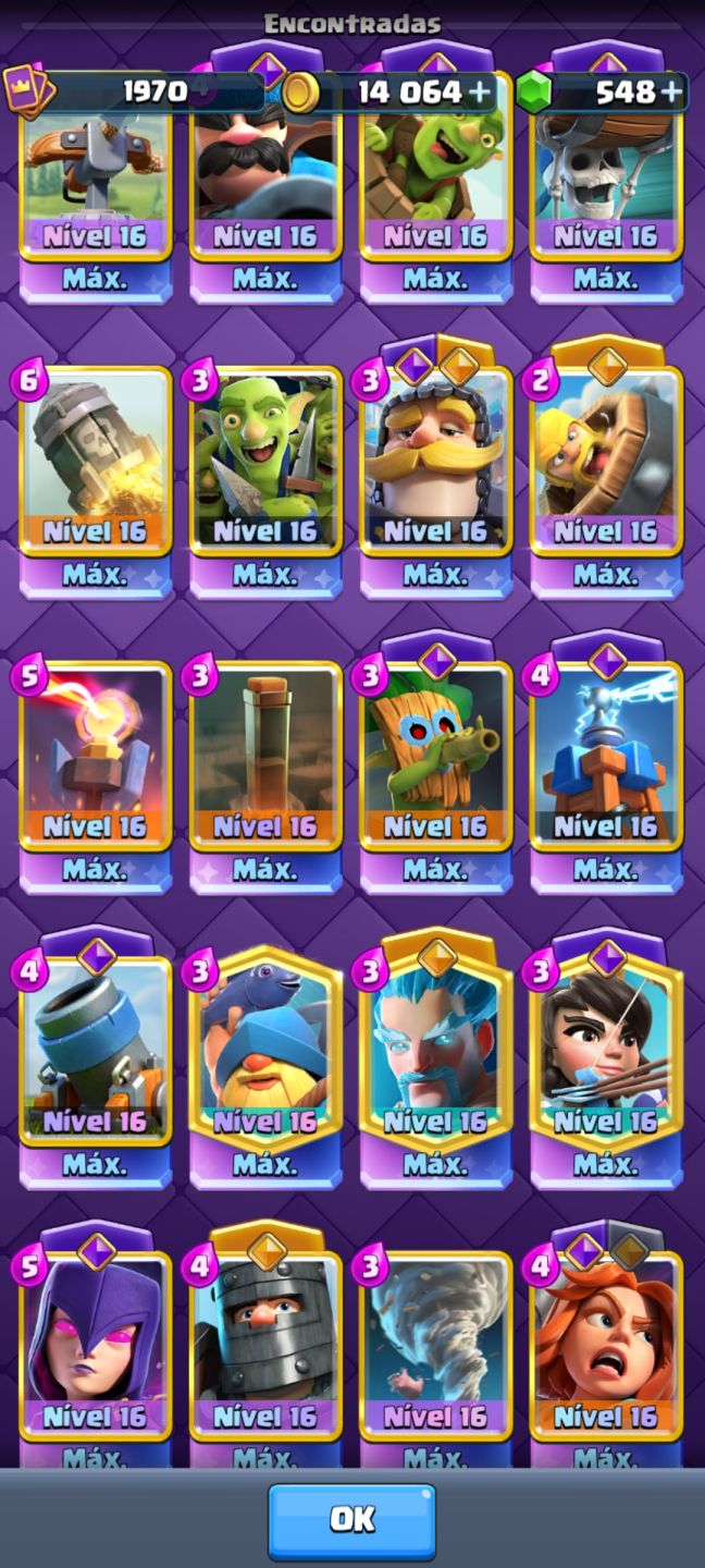 CONTA DE CLASH ROYALE COM 14k TROFÉUS