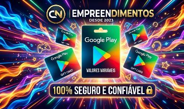 GIFT CARD GOOGLE PLAYSTORE COM VALORES VARIÁVEIS