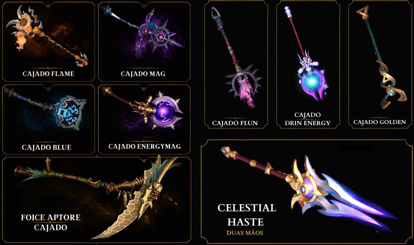 World of Warcraft - Skins de Armas - WoW RETAIL