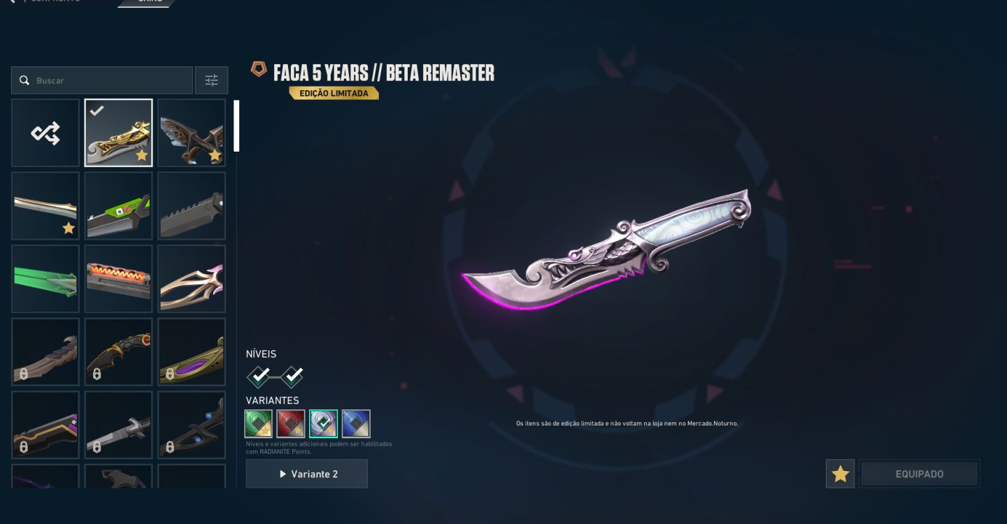 [FULL ACESSO] Conta unranked - skins de vandal e faca - Preço negociável