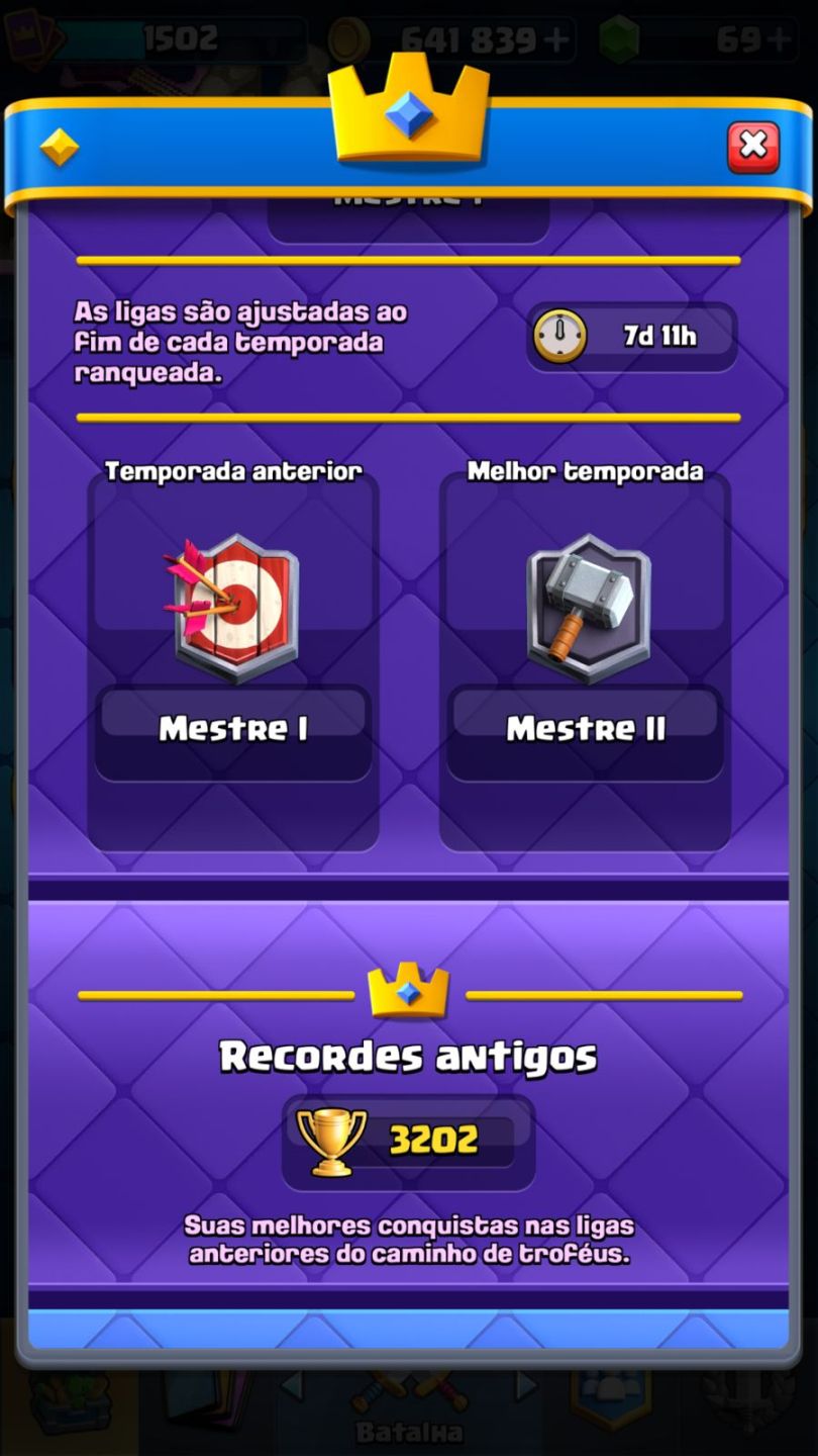 Conta de Clash royale 11k600 trofeús