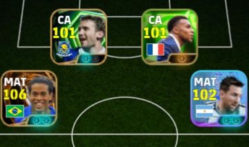 Conta de eFootball com o novo R10 107