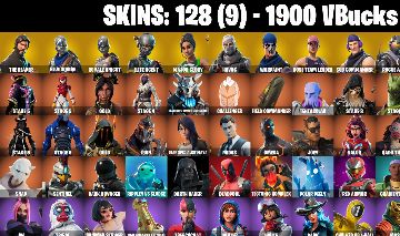 128 Skins + The Reaper S2 Knights OG STW FNCS Major Glory Rogue Agent 1900 VB +