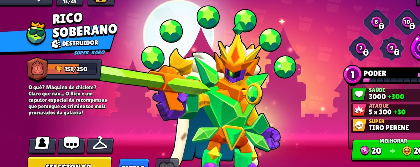 Conta de brawl com as melhores skin pra você se divertir