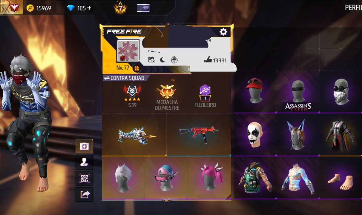 CONTA LINDONA COM +670 PEITORAIS RAGNAROK, PASSES ANTIGOS E UMP 2 VLL!