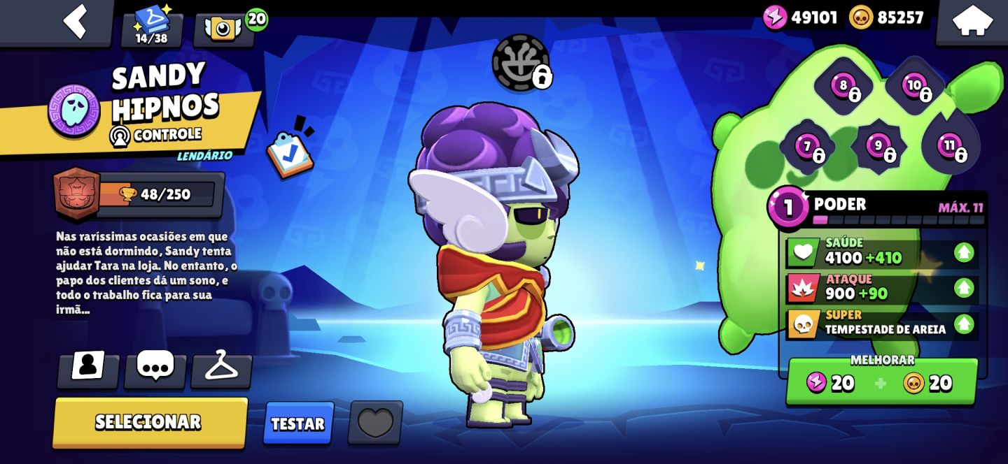 CONTA BRAWL STARS(MELHOR PREÇO) SPIKE,CHESTER,SANDY
