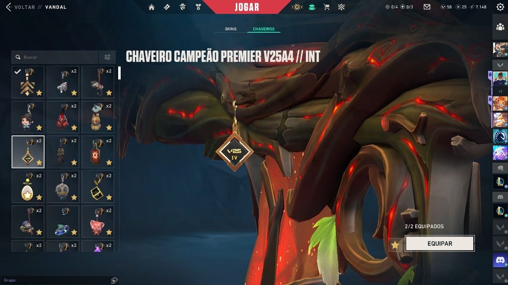 CONTA VALORANT R$ 5.6K GASTOS | CHAMPIONS 23/24/25 | FACAS, VANDALS E MAIS