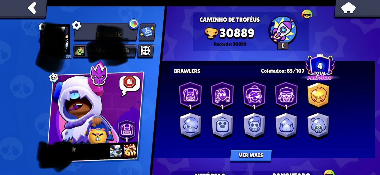 Conta de Brawl Stars diversos Brawl !