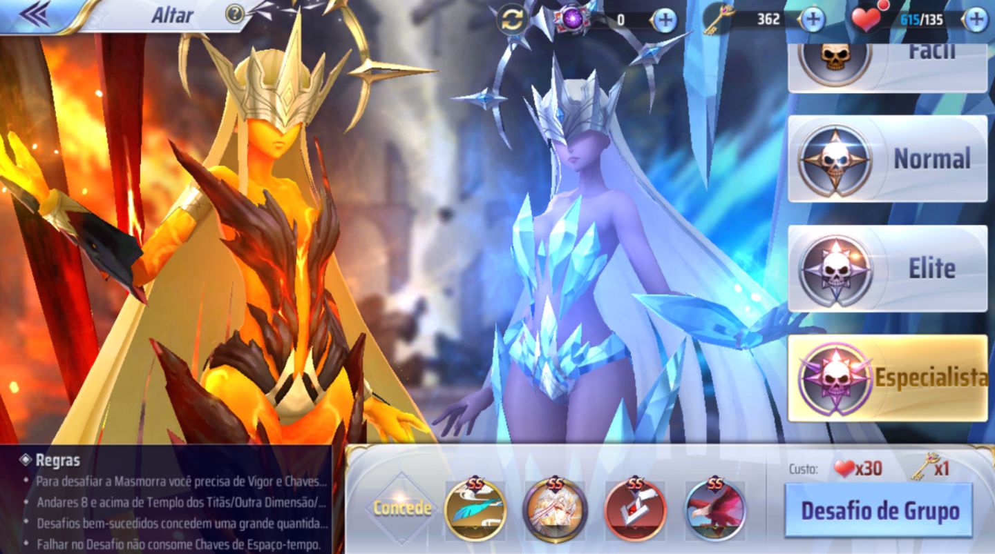 Conta Saint Seiya Awakening sv 142 lv 37 78 gemas, 12 livros azuis, Dégel e mais