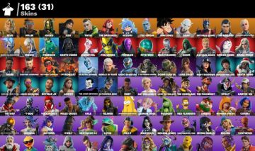 CONTA DE FORTNITE COM 168 SKINS 265 PICARETAS E SKINS COMO LARA CROFT
