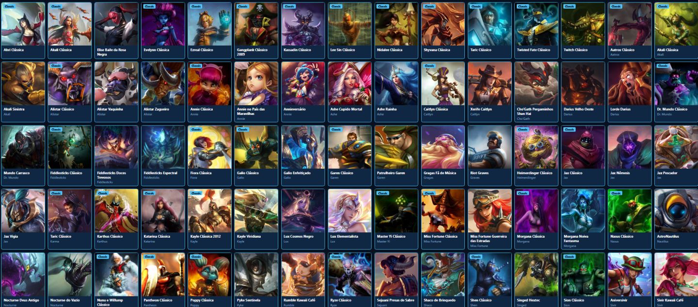 LEAGUE OF LEGENDS 80 SKINS NIVEL 282 UNRANKED