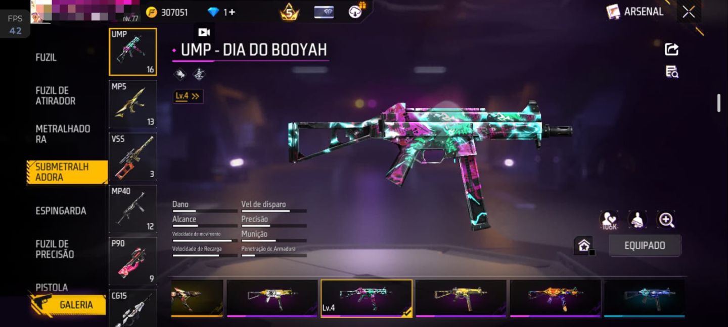 Conta Rara Nível 77