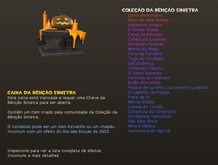 Itens do jogo TEAM FORTRESS 2