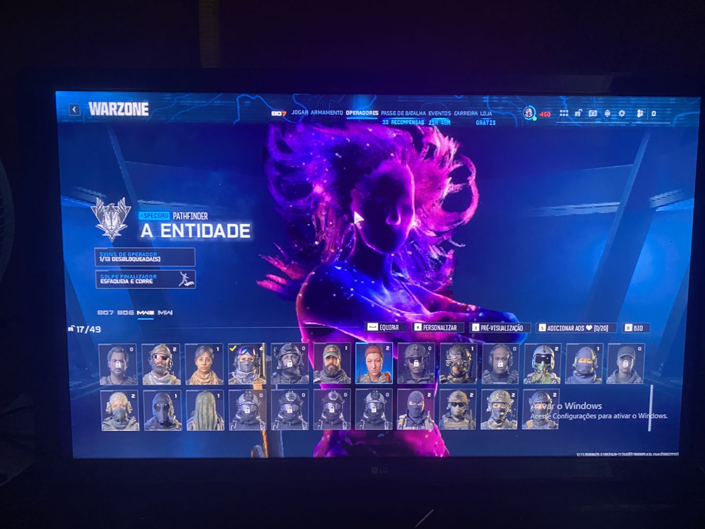 Conta warzone top com varias skins valeria iceflow dentre outras