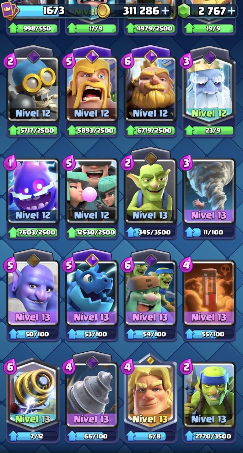 Conta de clash de 14k de troféus