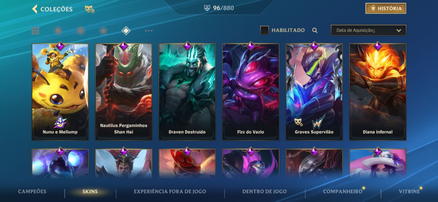 Conta LoL BR | Mestre III | 96+ Skins