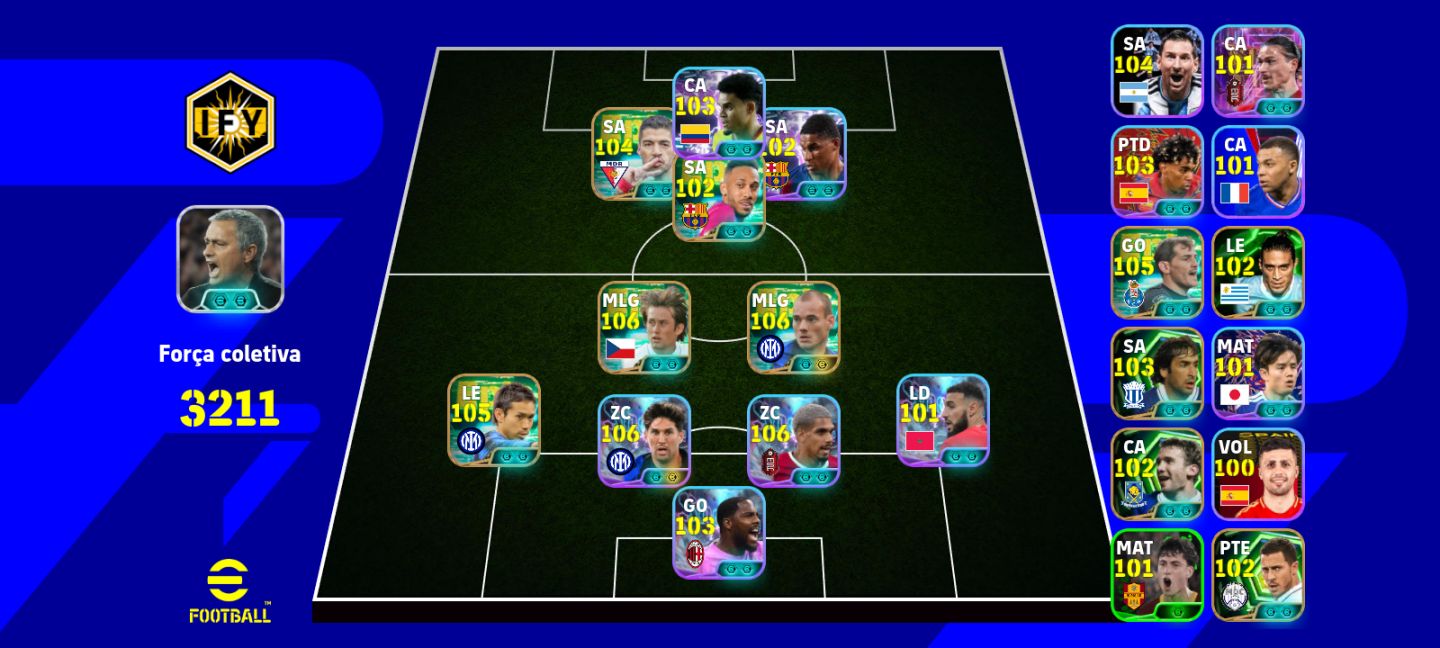 CONTA EFOOTBALL COM MAIS DE 3200 DE FORÇA + ARAÚJO + STONES + SNEIJDER + ROSICKÝ