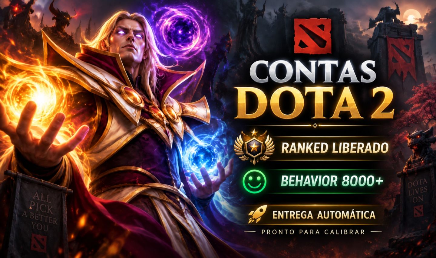 DOTA 2 | RANKED LIBERADO | BEHAVIOR 8000+ | ENTREGA AUTOMÁTICA
