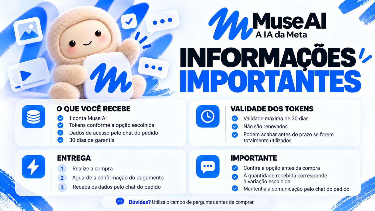 MUSE AI - ATÉ 10 BILHÕES DE TOKENS