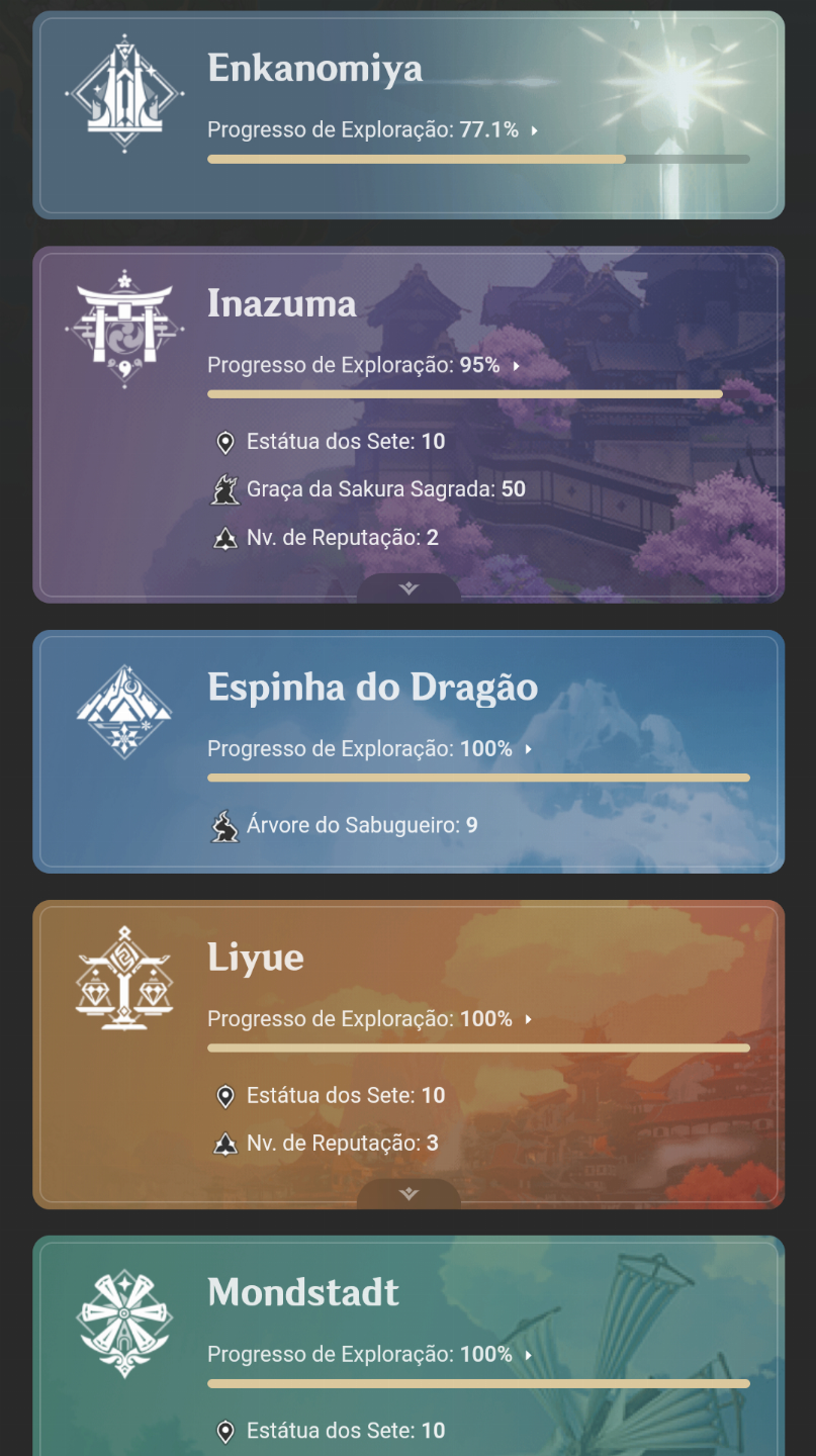 Conta top de genshin impact p/ sair logo! melhor preço
