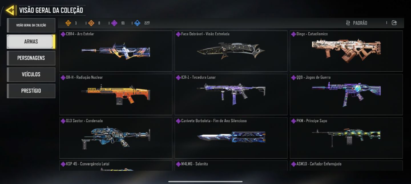 Conta de CALL OF DUTY (MOBILE) ANTIGAAAAAA!!!!!