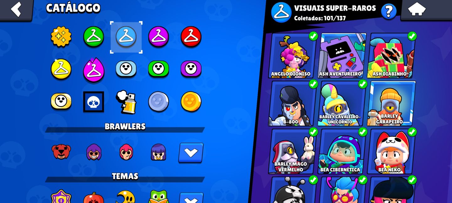 CONTA BRAWL STARS FULL 11 + 80 HIPERCARGAS