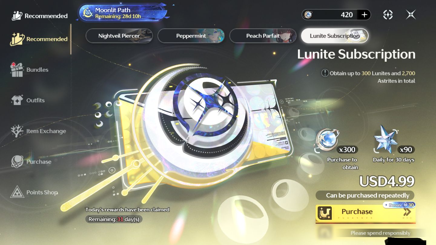 Conta wuthering waves HIYUKI S6 + BIS + UNION LEVEL +70 + Lunite Subscription