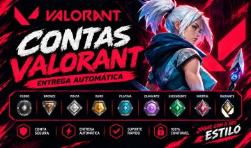 Conta Valorant Full Acesso | Escolha Seu Rank | Entrega Imediata