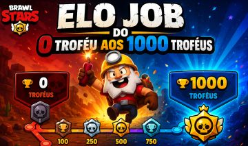 Subo troféu no brawl stars ate os 2k, completo missão de passe | ELO JOB |