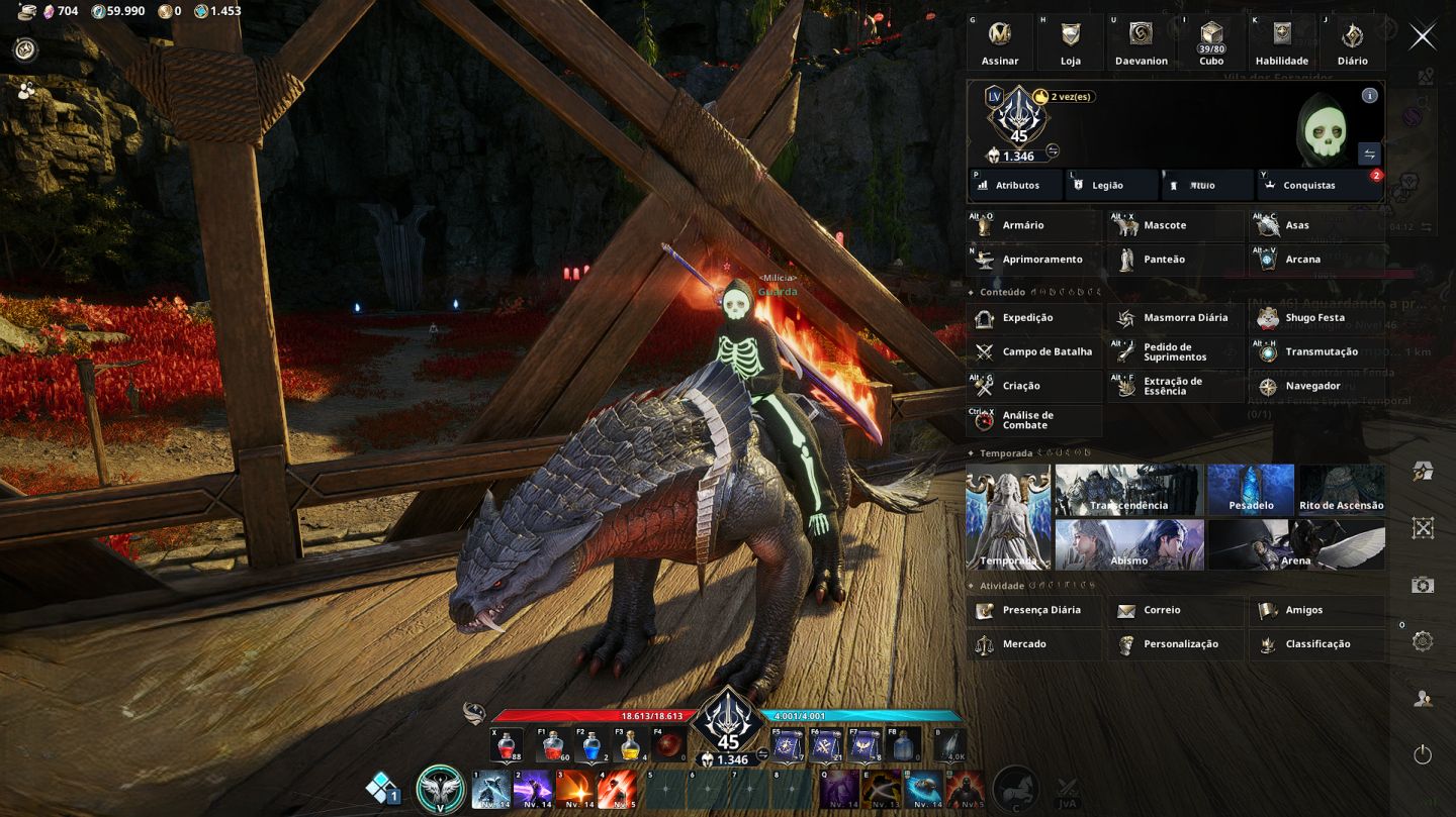 CONTAAION 2 LVL 45 Sorcerer 1,800 Gear Score + VIP Steam com Vários Jogos