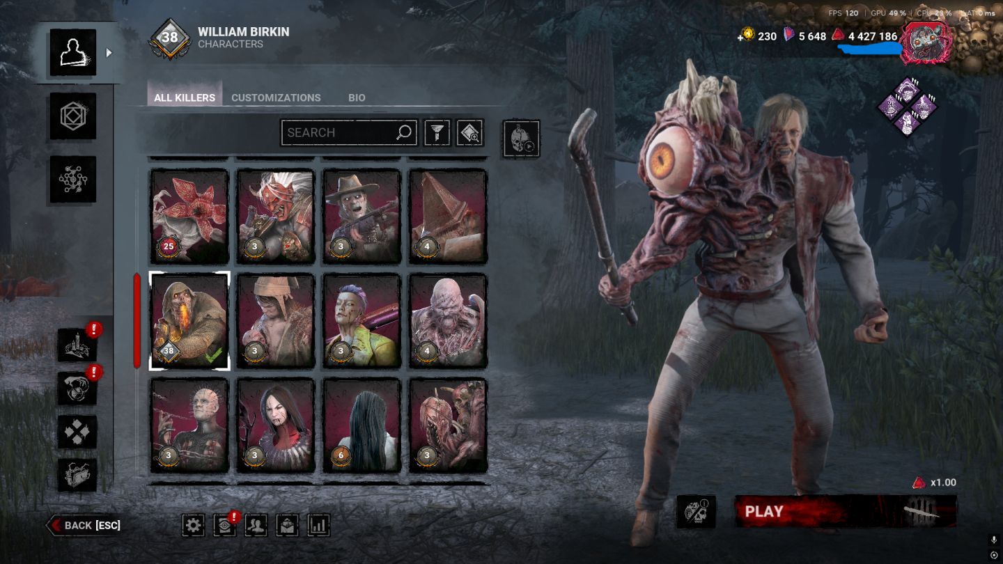 CONTA DBD EPIC COM PINHEAD E MYERS + CONT FORTNITE E ROCKET LEAGUE