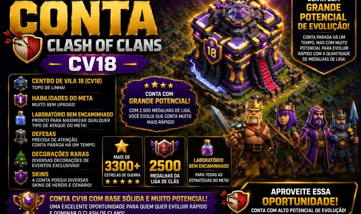 Cv18 com grande potencial e muitas medalhas de liga