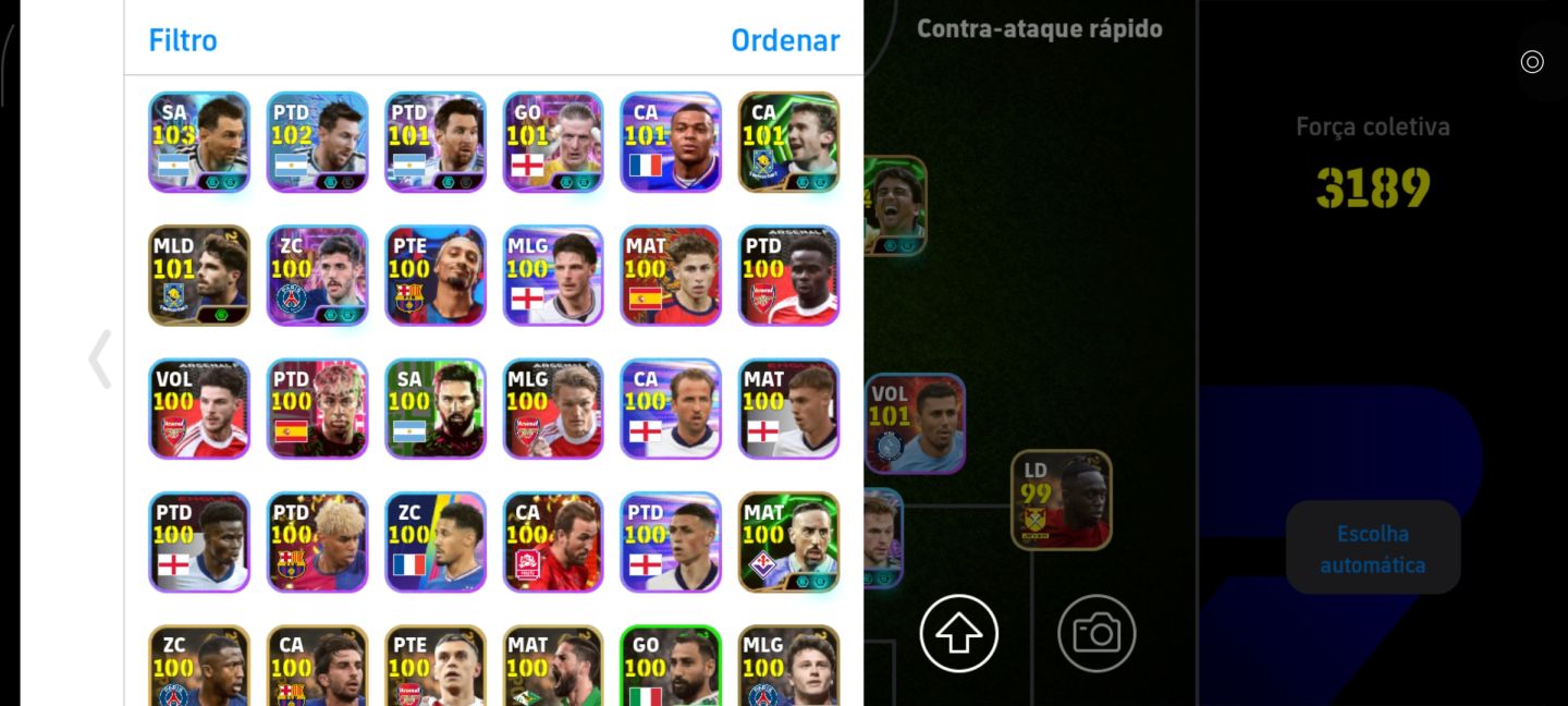 CONTA eFOOTBALL 3189 DE FORÇA!,Conta super barata e boa, custo benefício!