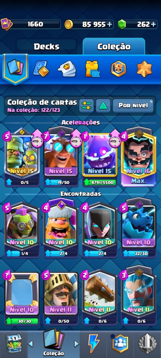 Conta Clash royale 11k troféus