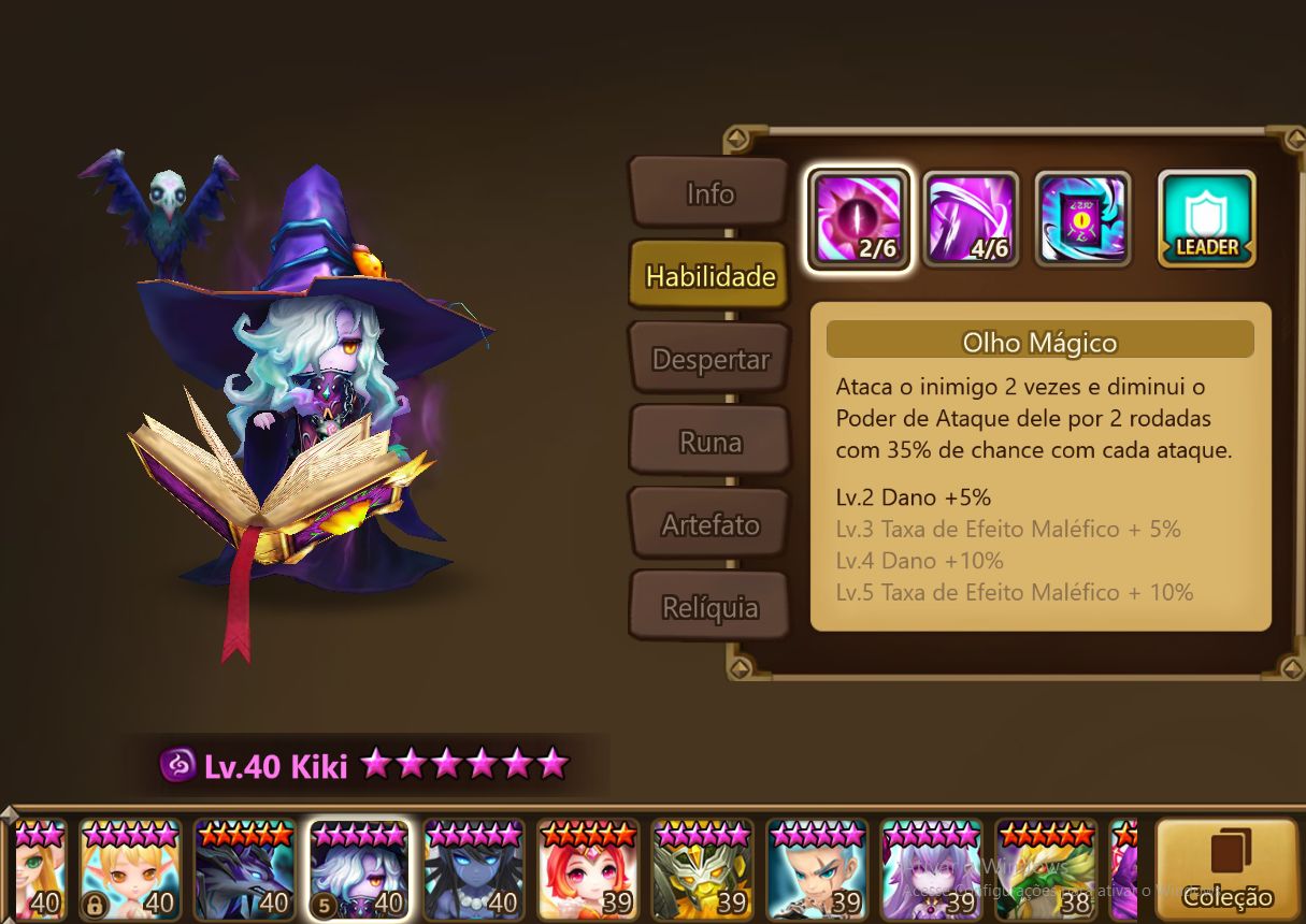 Summoners war conta - Kiki + 10 nat5 + Mega summonada com mais de 30 Lendários