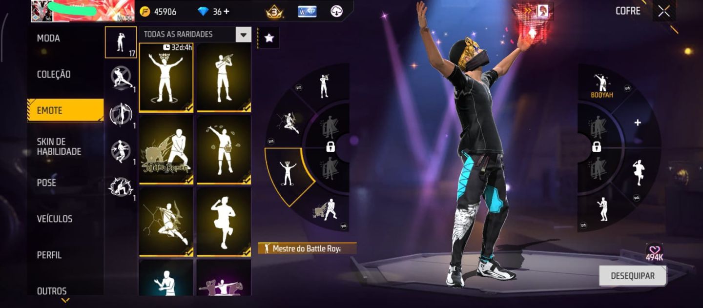 Conta Free Fire com Angelical