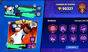 CONTA BRAWL STARS RARA! EL PRIMO CORINTHIANO, NAO TEM HEROICA, NEM DESAFIANTE