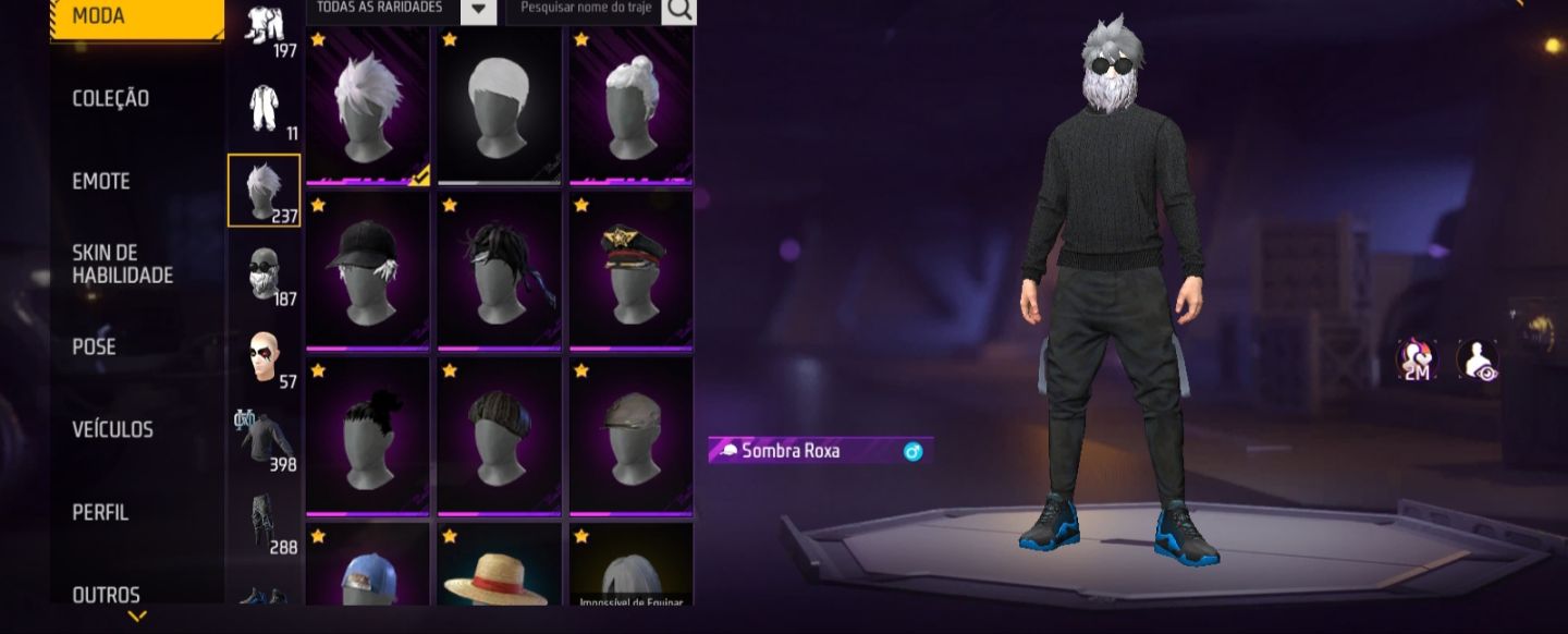 Conta Free Fire Gemada Angelical Passes Antigos Skins Raras
