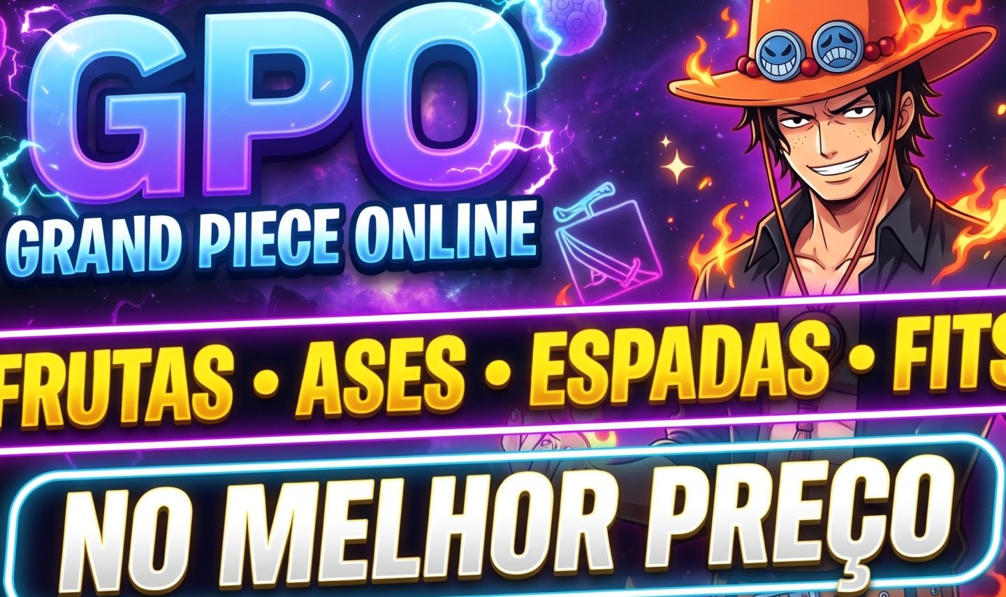 GPO SHOP | FRUTAS MÍTICAS/LENDÁRIAS + ASES + ESPADAS | 100% SEGURO